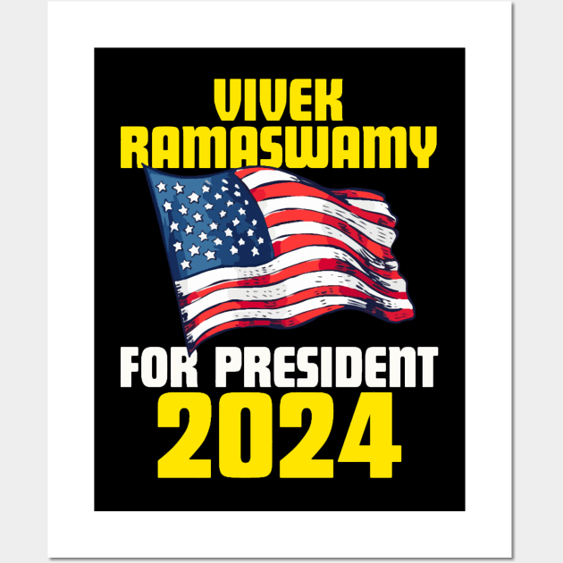 Vivek Ramaswamy Republican Candidate 2024 President Vote Wall Art by RazonLife